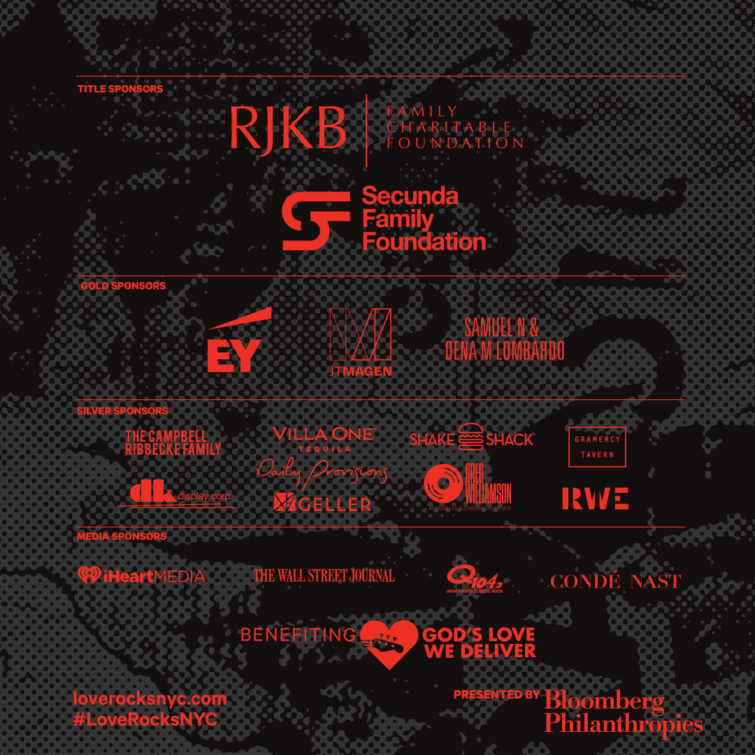 Sponsor Block for 2023 Love Rocks NYC