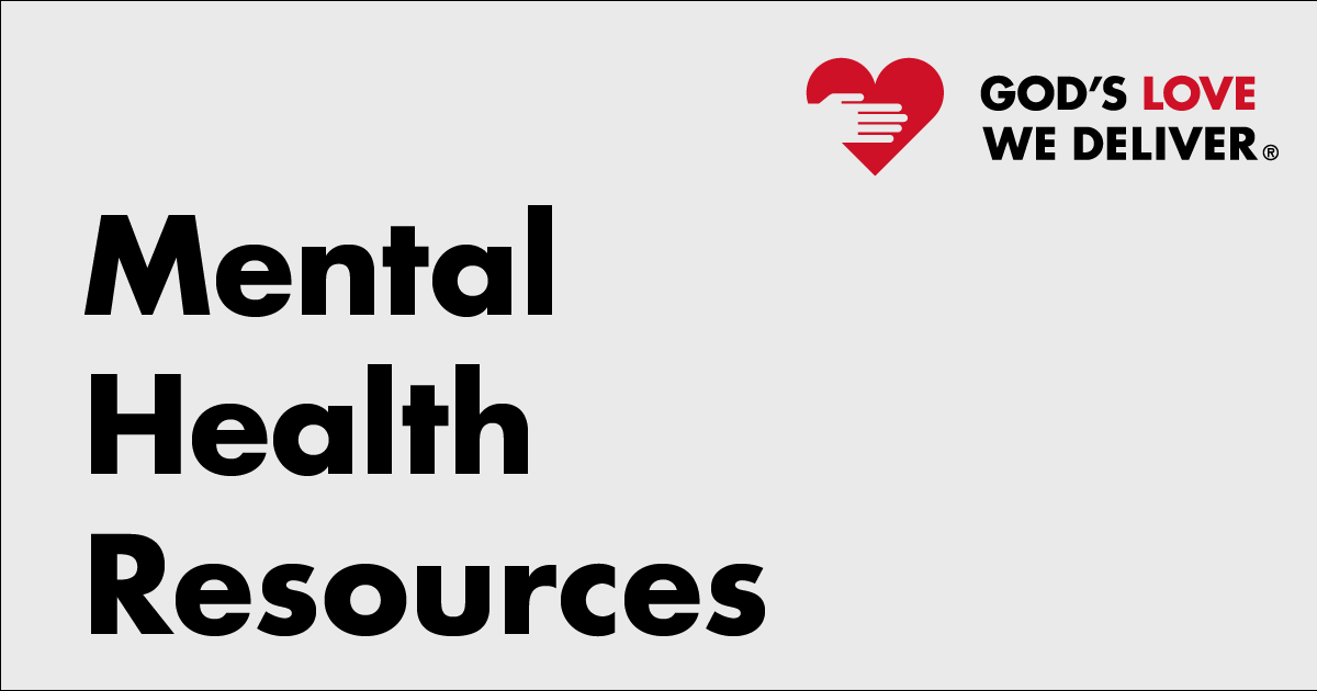 Mental Health - God's Love We Deliver | God's Love We Deliver
